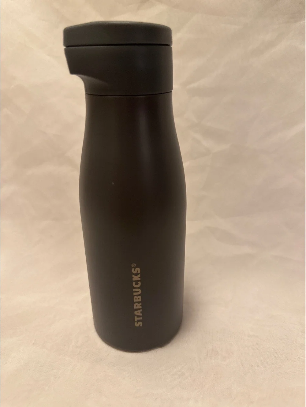 Starbucks 8” Black Stainless Steel Travel Mug with Dog Design